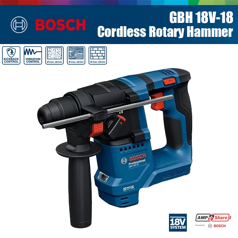 مثقاب دوار لاسلكي بوش GBH 18V- - مراجعة Hammer Drill Sds وسعره