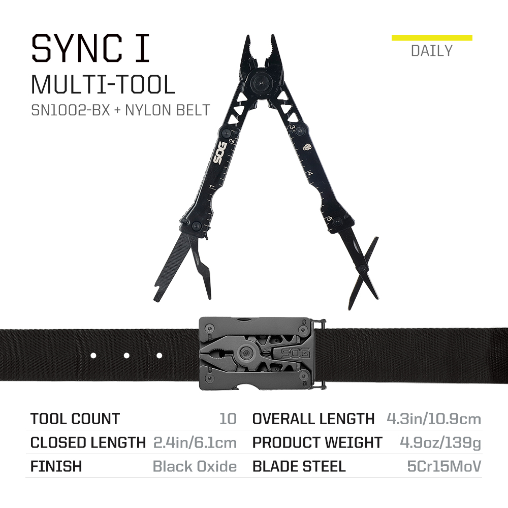 أدوات SOG Sync I Traveler EDC  - مراجعة Power Tools America وسعره