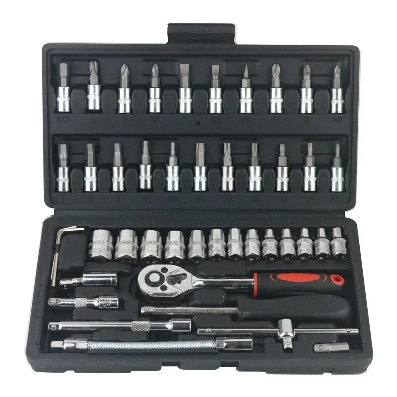 طقم مفاتيح ربط 46 قطعة لإصلاح  - مراجعة Rotary Tool Kit وسعره