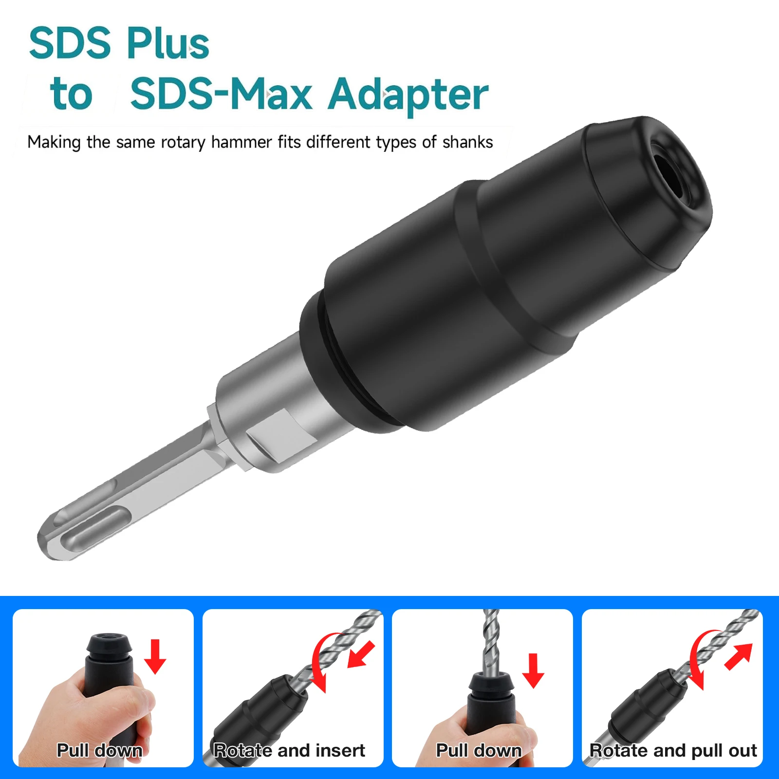 SDS-Plus إلى SDS-Max محول للمط - مراجعة Hammer Drill Sds وسعره