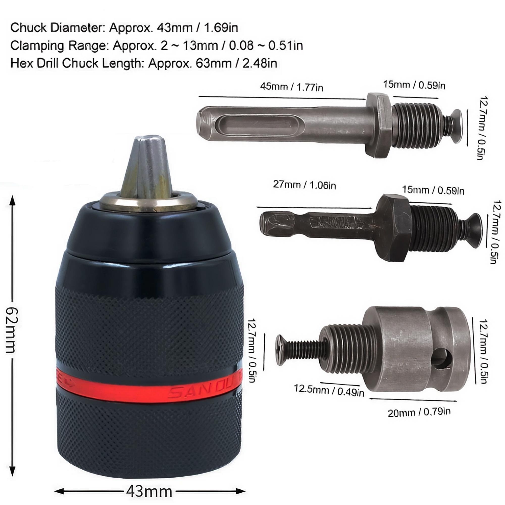 مقبس مثقاب بدون مفتاح، محول مث - مراجعة Power Tools For Sale وسعره