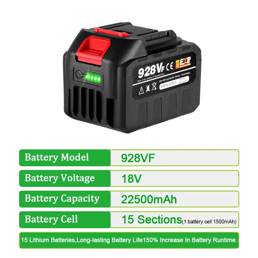 بطارية 18 فولت 388VF بسعة 2250 - مراجعة Power Tools Universal Battery وسعره
