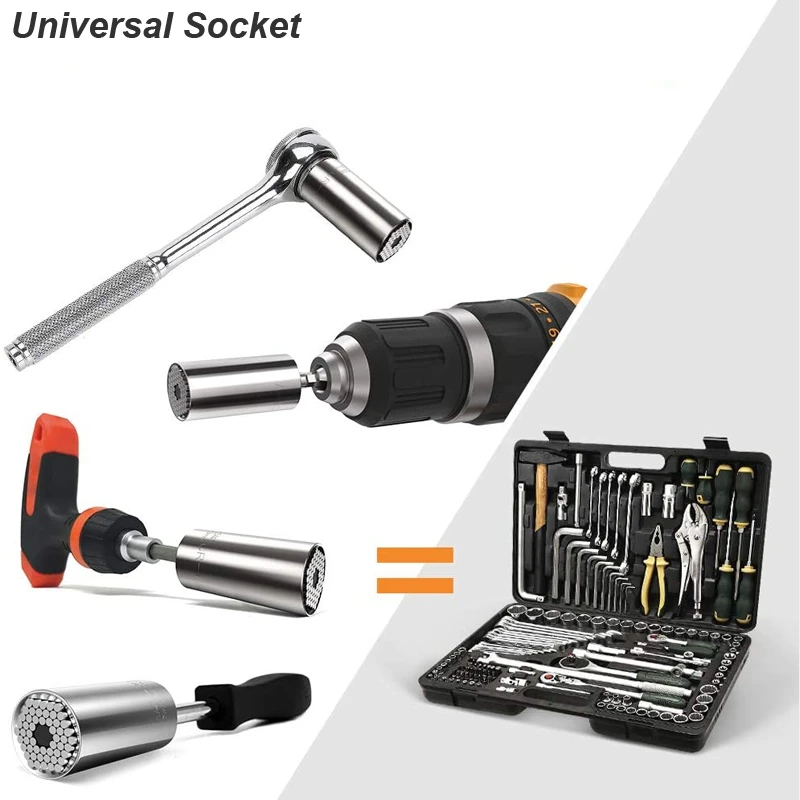 طقم رؤوس مفتاح ربط عالمي متعدد - مراجعة Power Tools For Sale وسعره