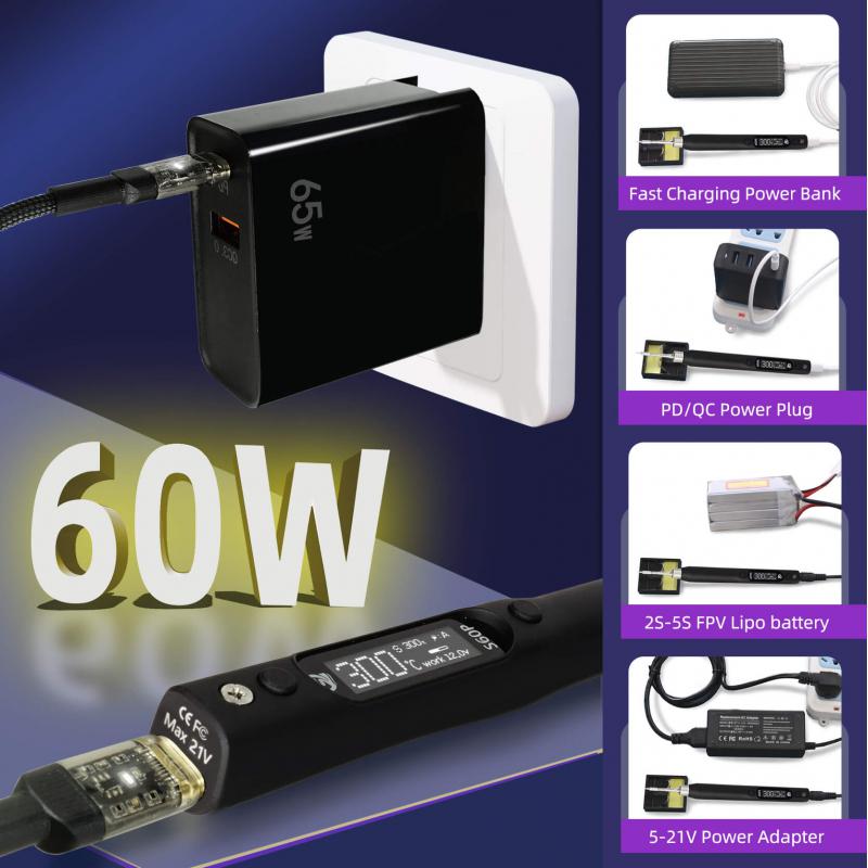 مكواة لحام كهربائية محمولة S60 - مراجعة Power Tools Repairs وسعره